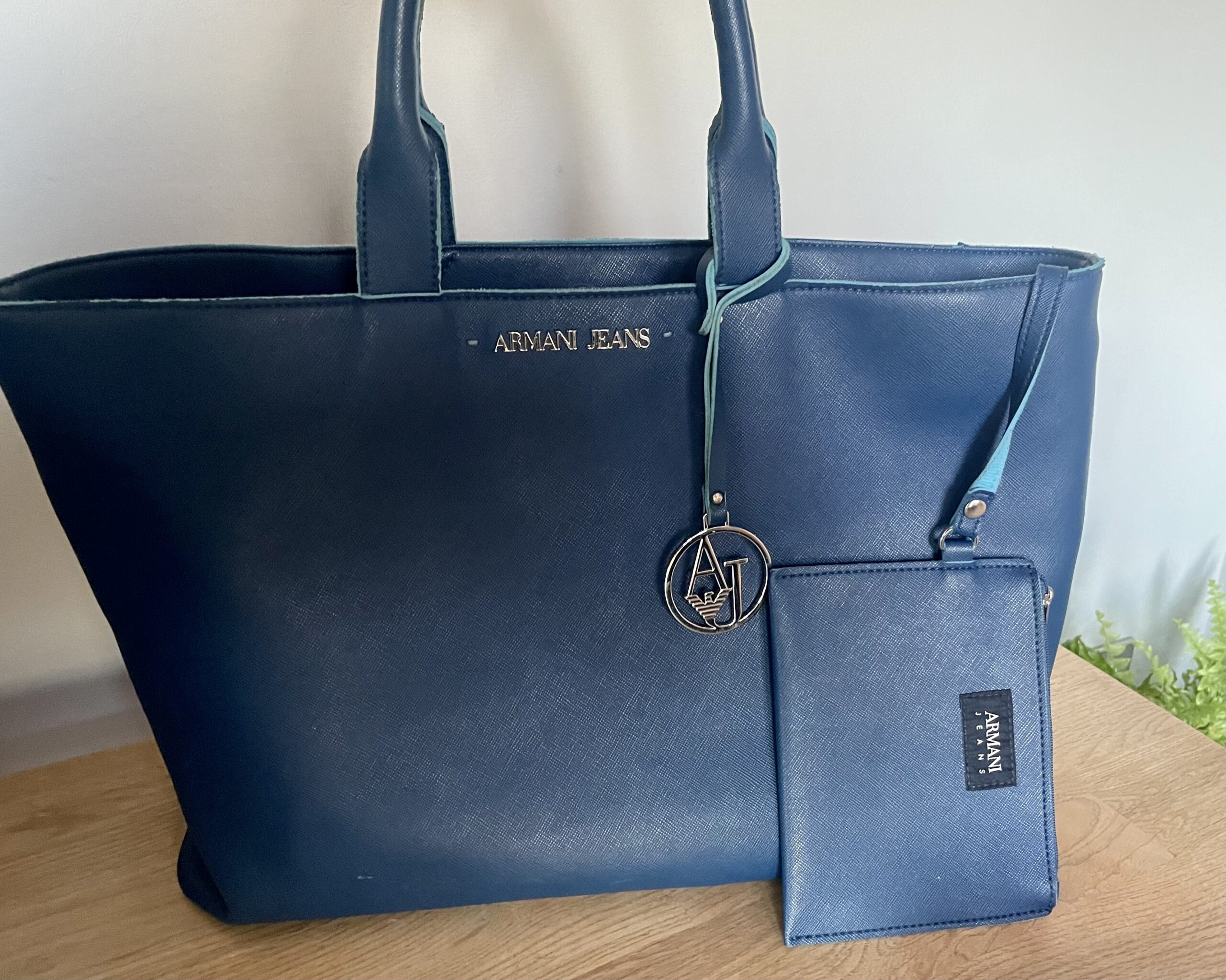 ARMARNI JEANS TOTE BRIGHT BLUE | SILLY OLD BAG