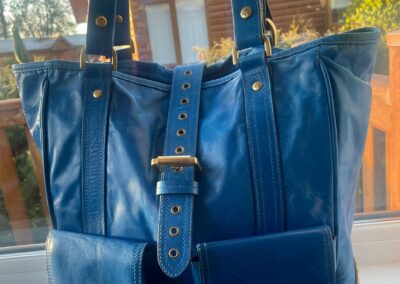 Mulberry Blue Vintage Hand Bag